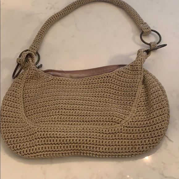 Beige and gold sequin purse - Picture 4 of 4